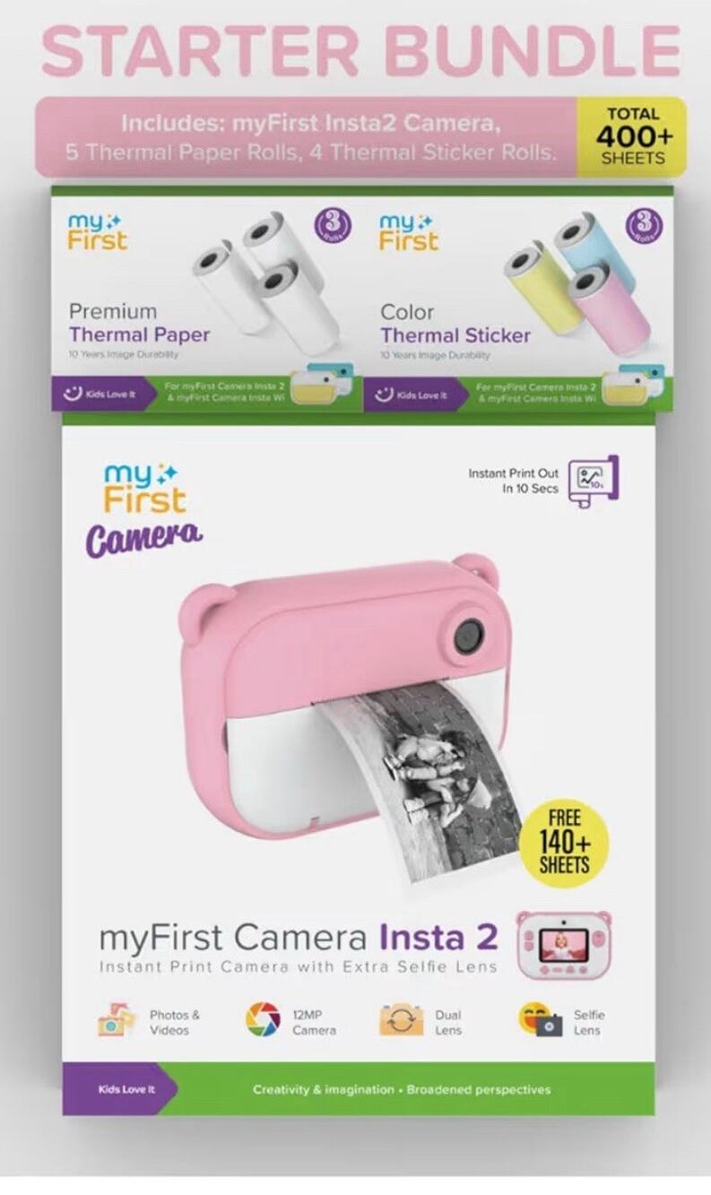 MyFirst Camera Insta 2 Starter Bundle (PINK)